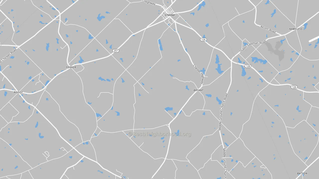 Transit Grade map of Chester, GA
