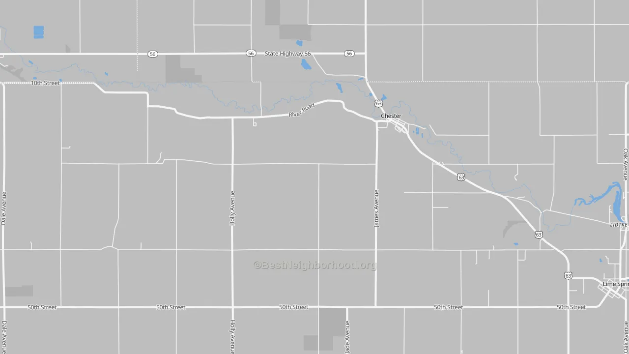 Transit Grade map of Chester, IA