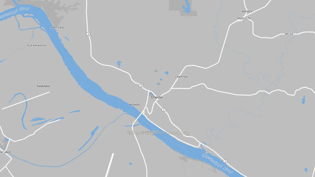Transit Grade map of Chester, IL