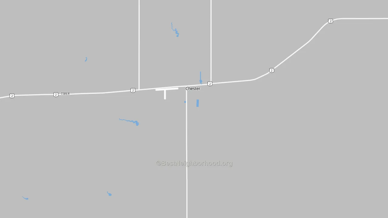 Transit Grade map of Chester, MT