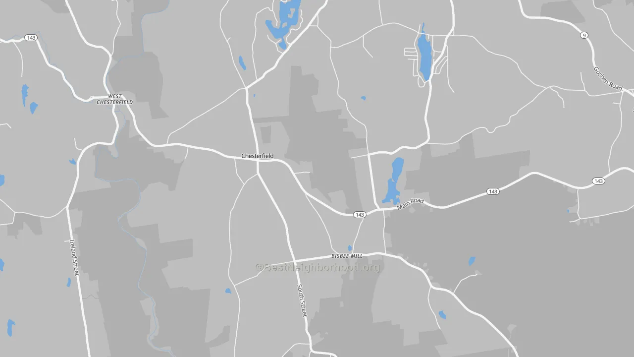 Transit Grade map of Chesterfield, MA