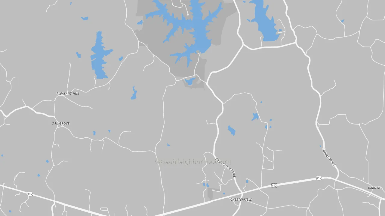 Transit Grade map of Chesterfield, TN