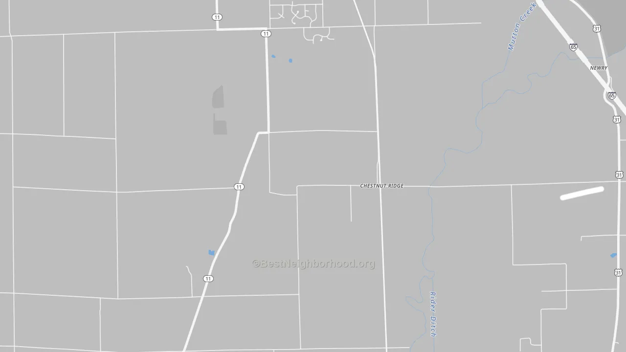 Transit Grade map of Chestnut Ridge, IN