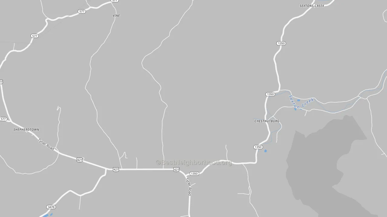 Transit Grade map of Chestnutburg, KY