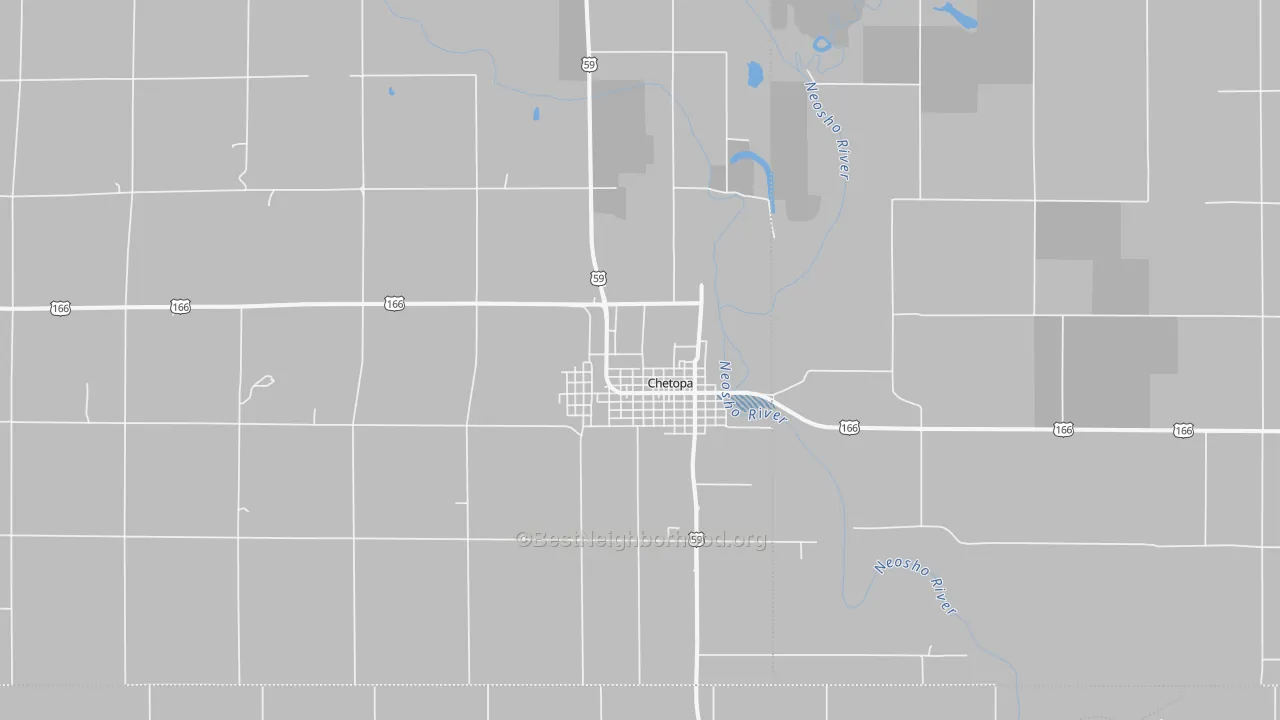 Transit Grade map of Chetopa, KS