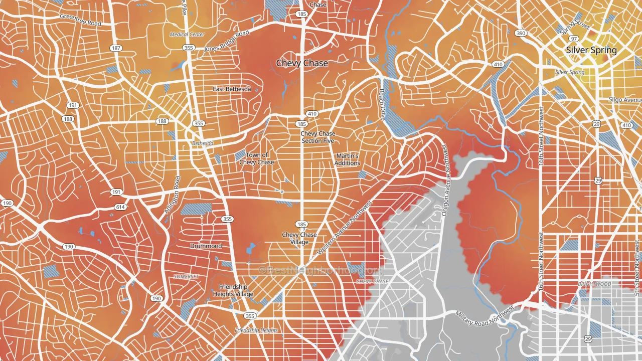 Transit Grade map of Chevy Chase Section Three, MD