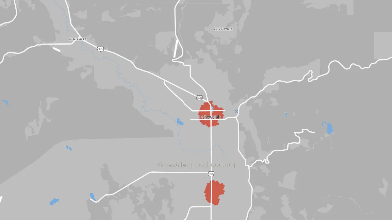 Transit Grade map of Chewelah, WA