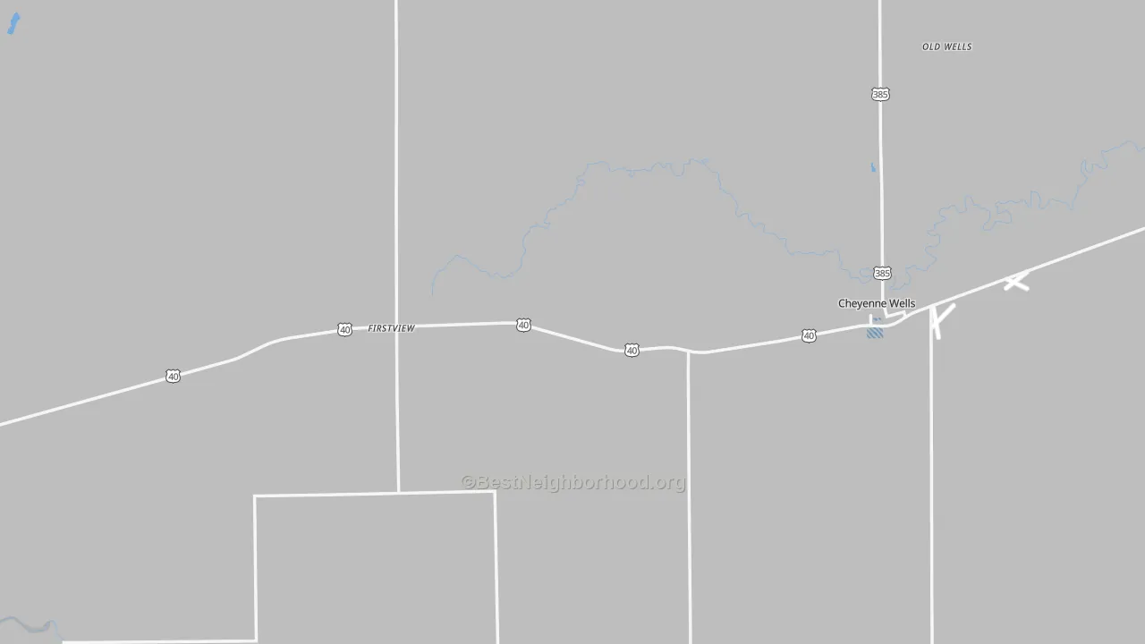 Transit Grade map of Cheyenne County, CO