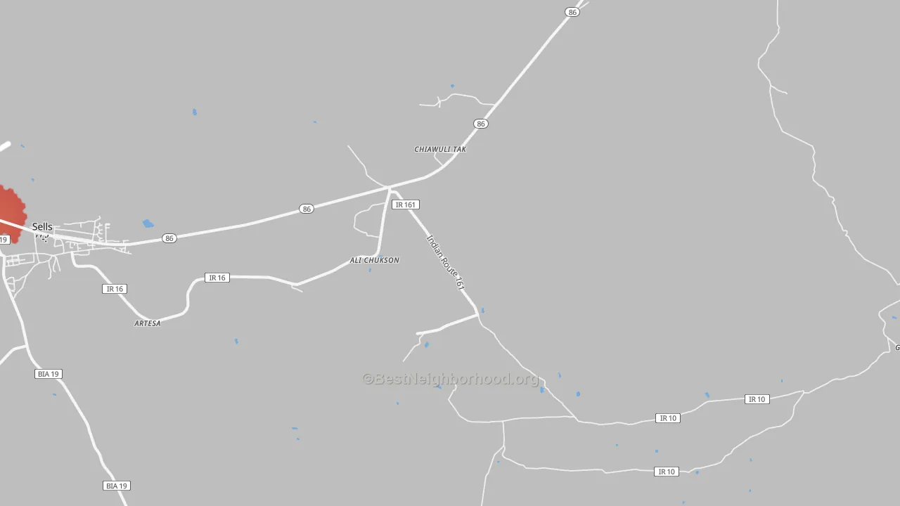 Transit Grade map of Chiawuli Tak, AZ