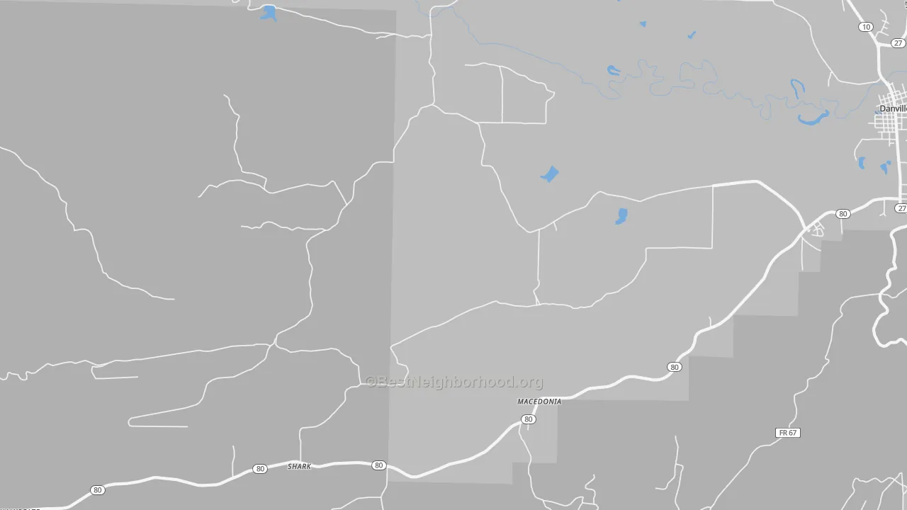 Transit Grade map of Chickalah, AR