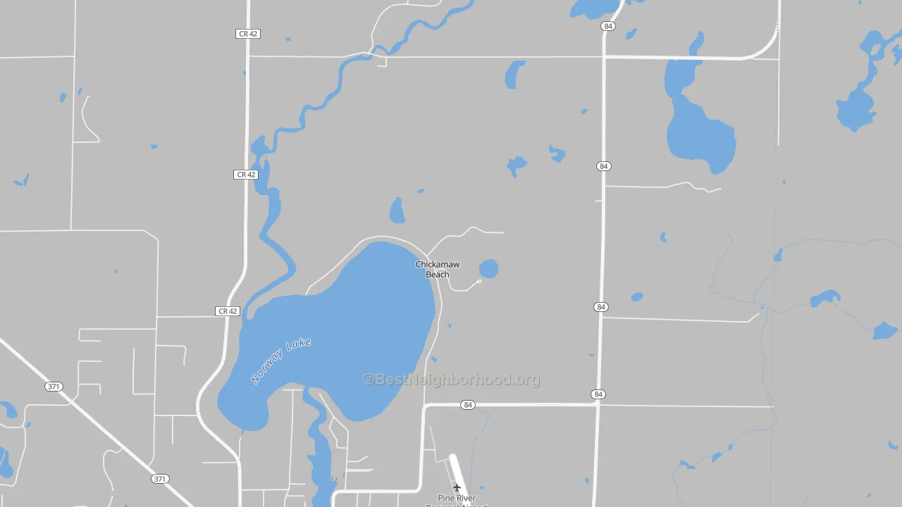 Transit Grade map of Chickamaw Beach, MN