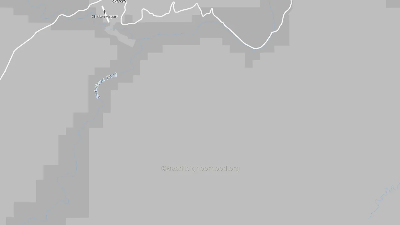 Transit Grade map of Chicken, AK