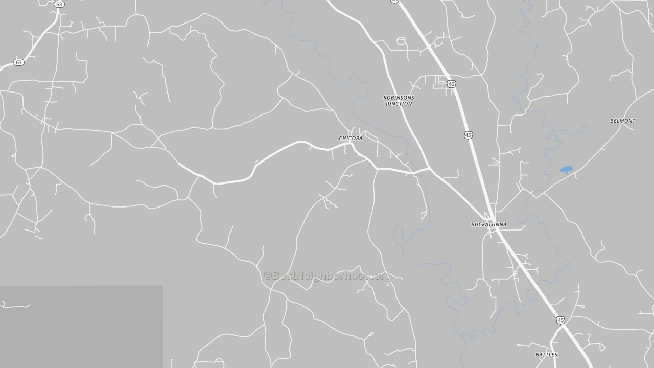 Transit Grade map of Chicora, MS