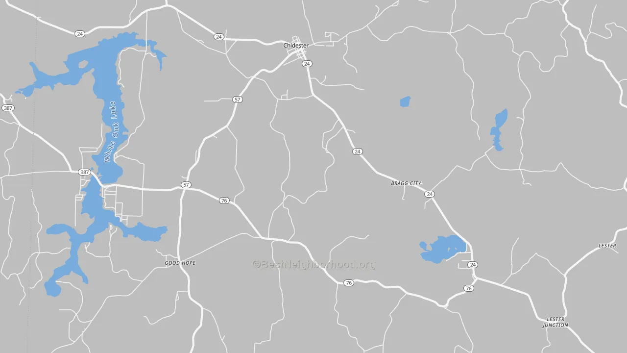 Transit Grade map of Chidester, AR
