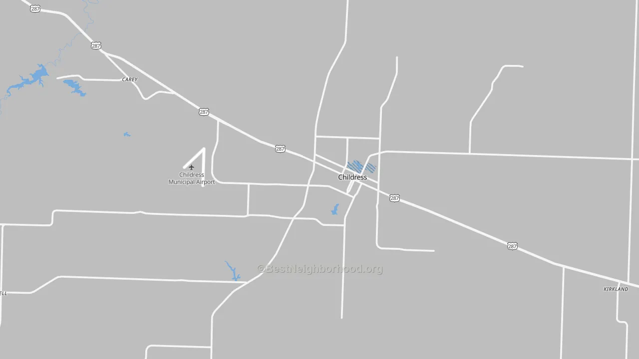 Transit Grade map of Childress, TX