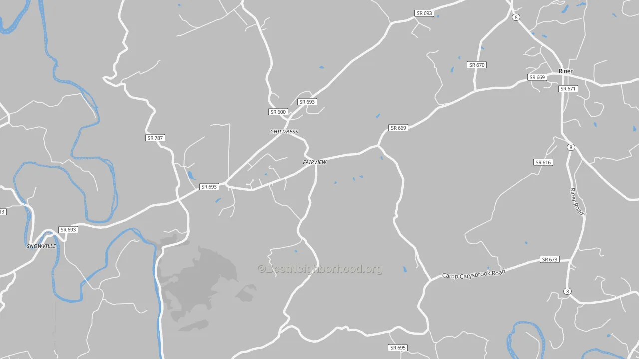 Transit Grade map of Childress, VA