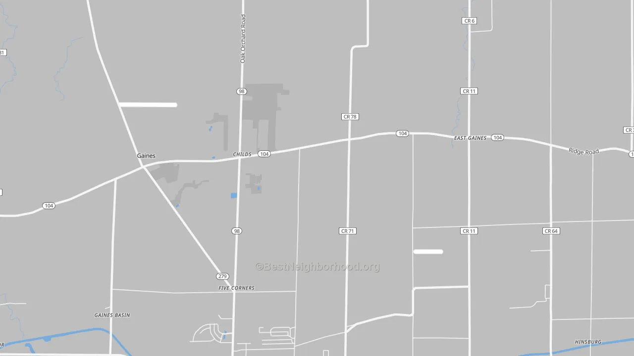 Transit Grade map of Childs, NY