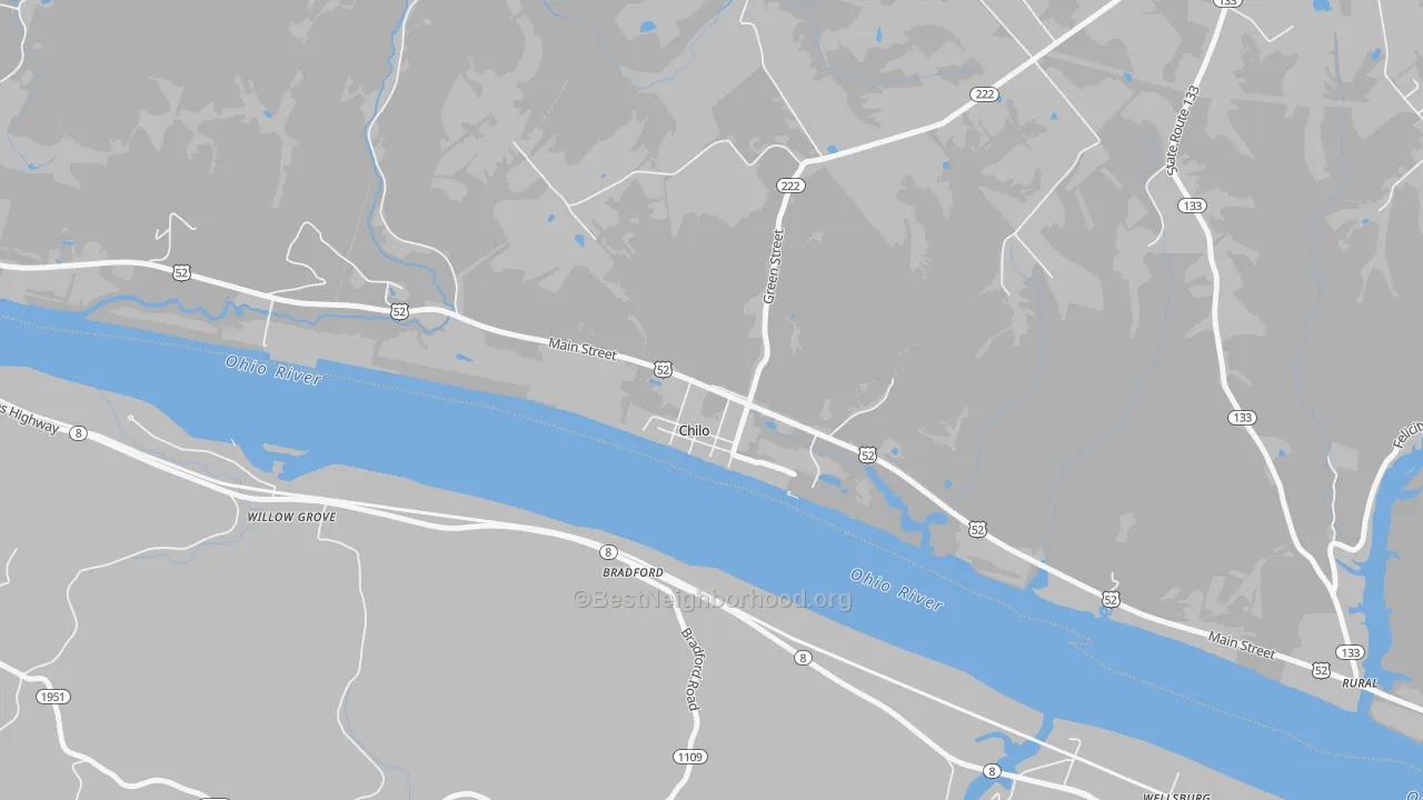 Transit Grade map of Chilo, OH