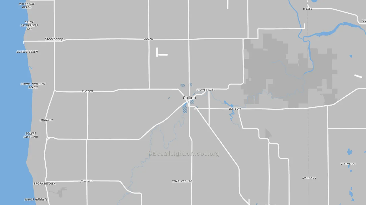 Transit Grade map of Chilton, WI