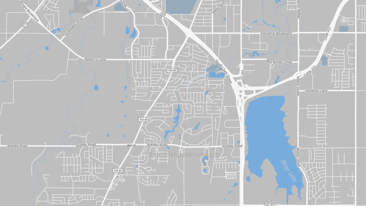 Transit Grade map of Chimney Rock Area, Abilene, TX