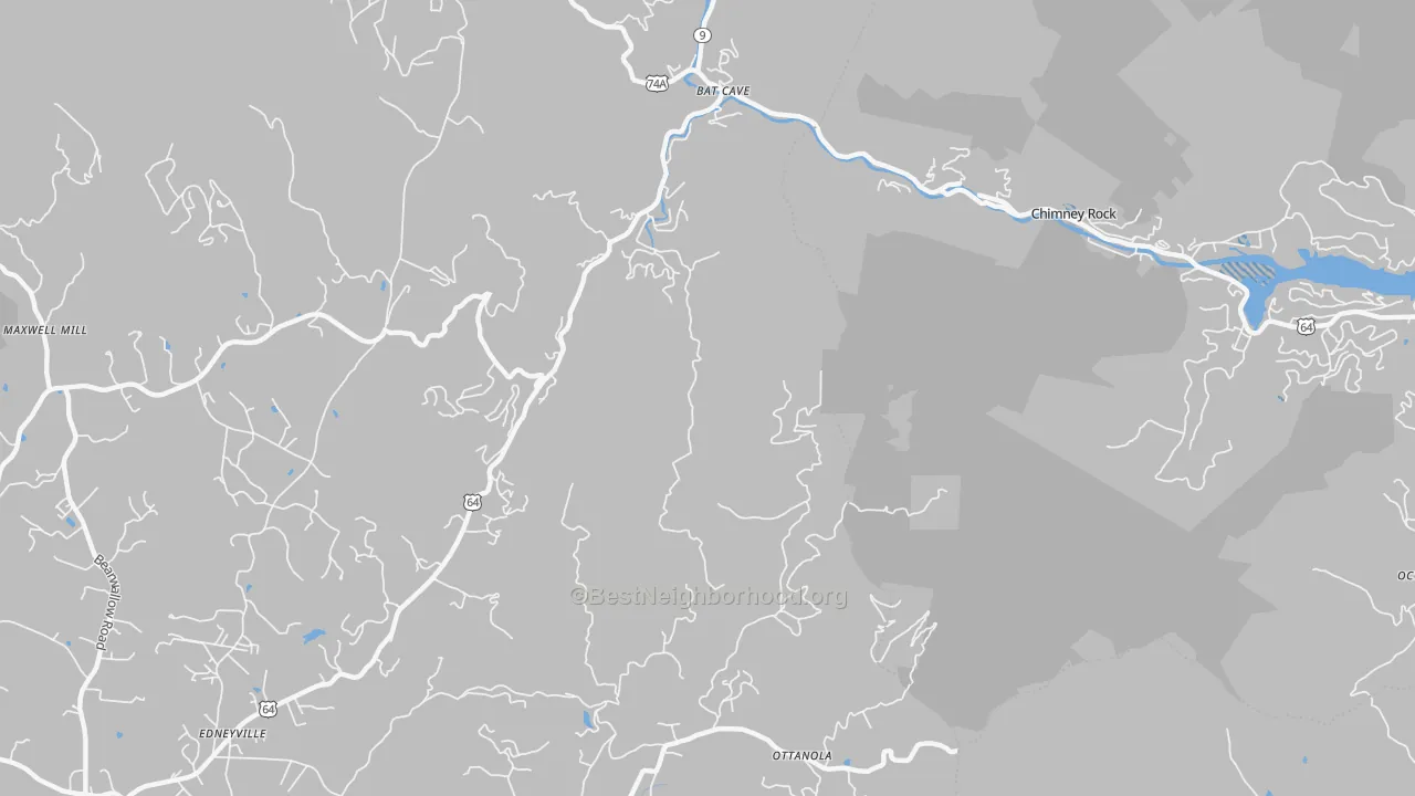 Transit Grade map of Chimney Rock, NC