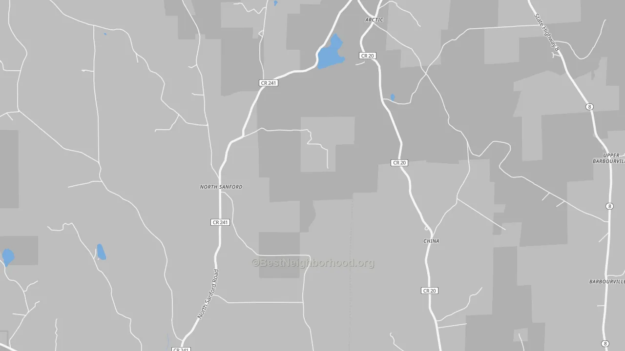 Transit Grade map of China, NY