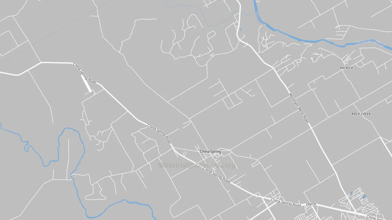 Transit Grade map of China Spring, TX