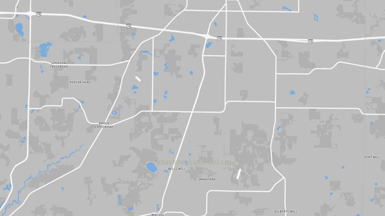 Transit Grade map of Chipley, FL