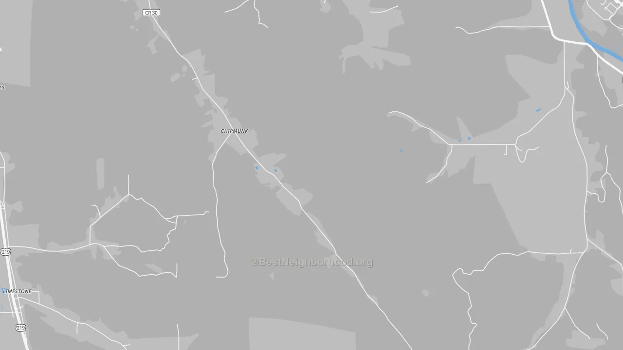 Transit Grade map of Chipmunk, NY