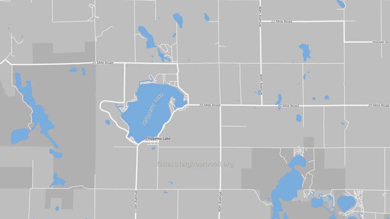 Transit Grade map of Chippewa Lake, MI