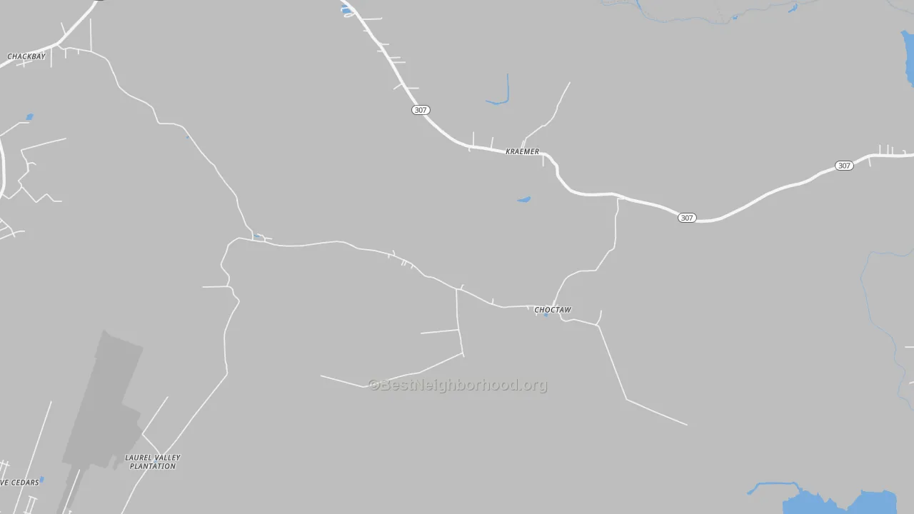Transit Grade map of Choctaw, LA