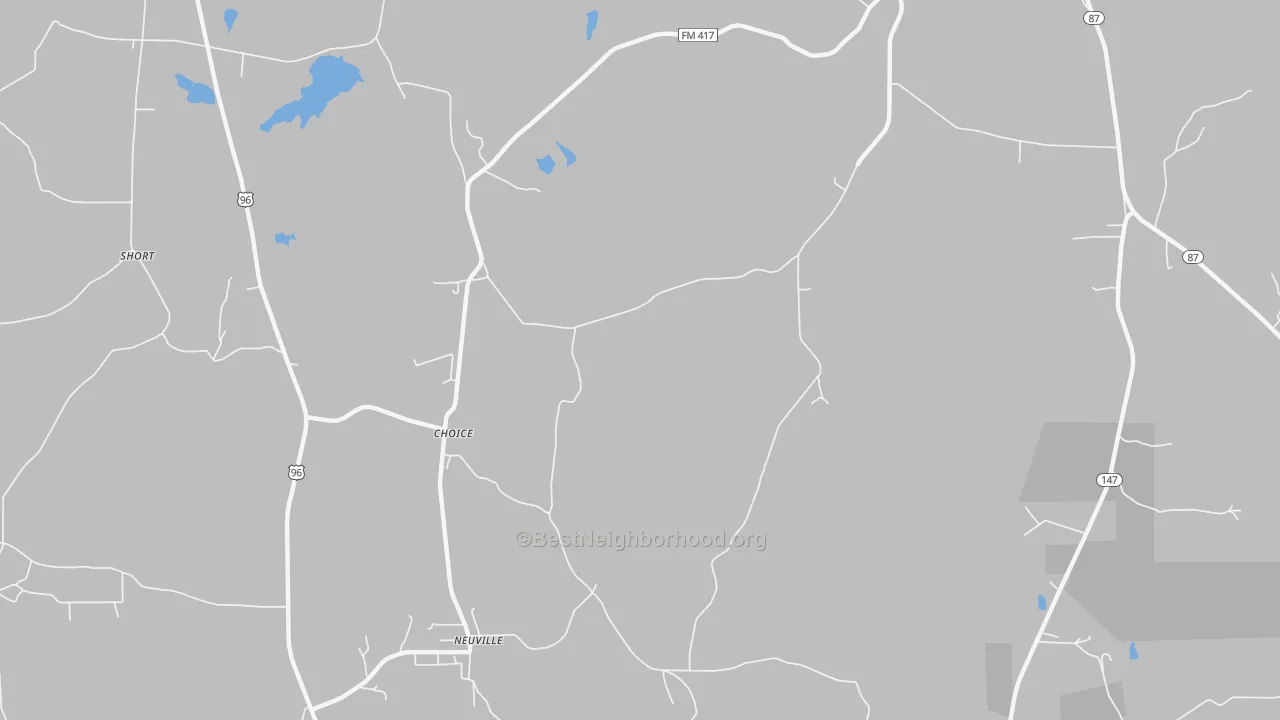 Transit Grade map of Choice, TX