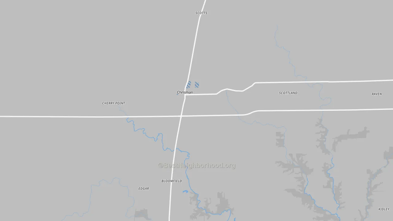 Transit Grade map of Chrisman, IL