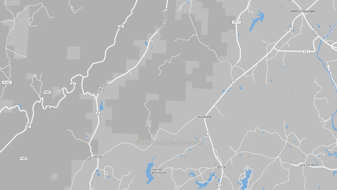 Transit Grade map of Christiana, AL