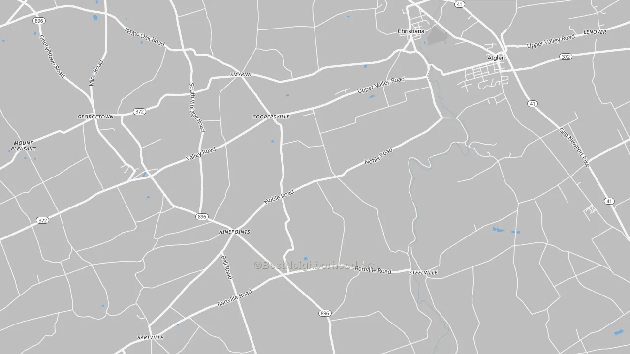 Transit Grade map of Christiana, PA