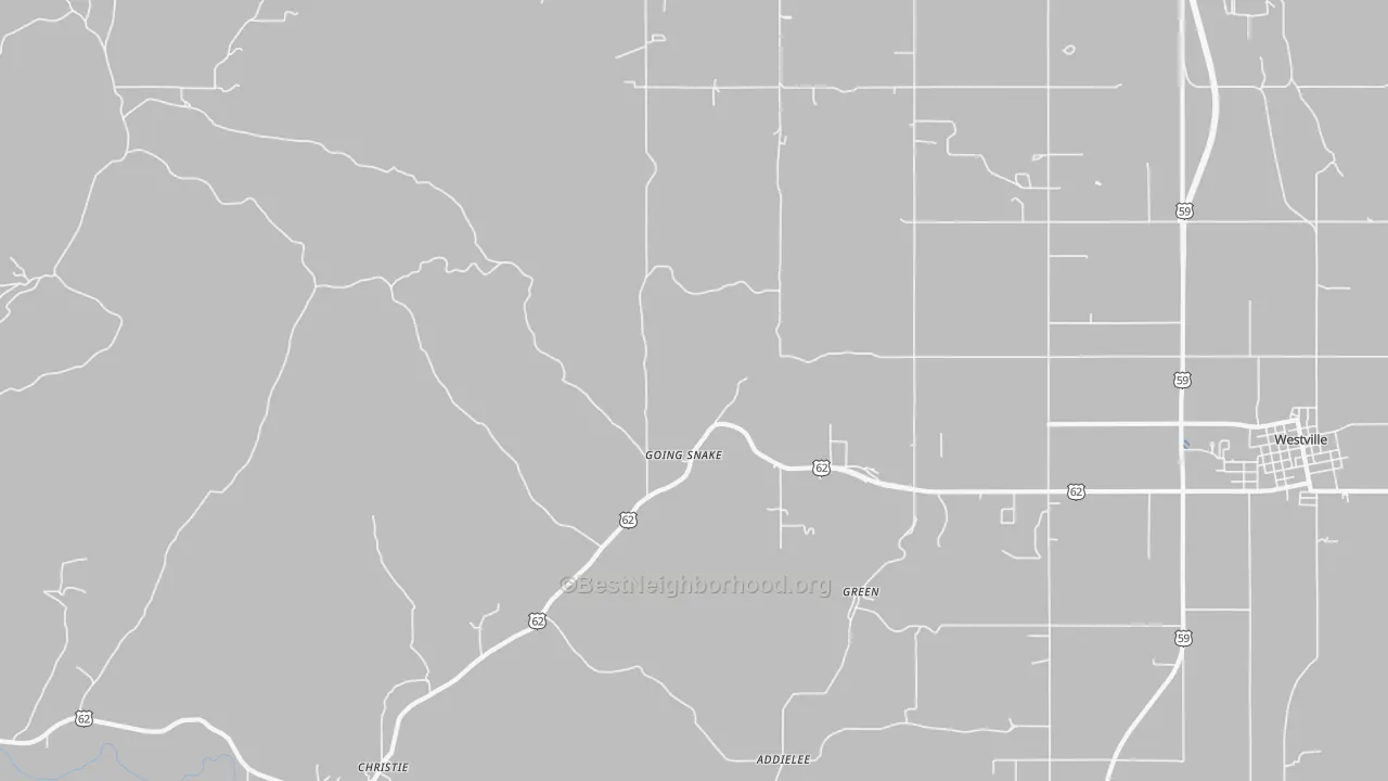 Transit Grade map of Christie, OK