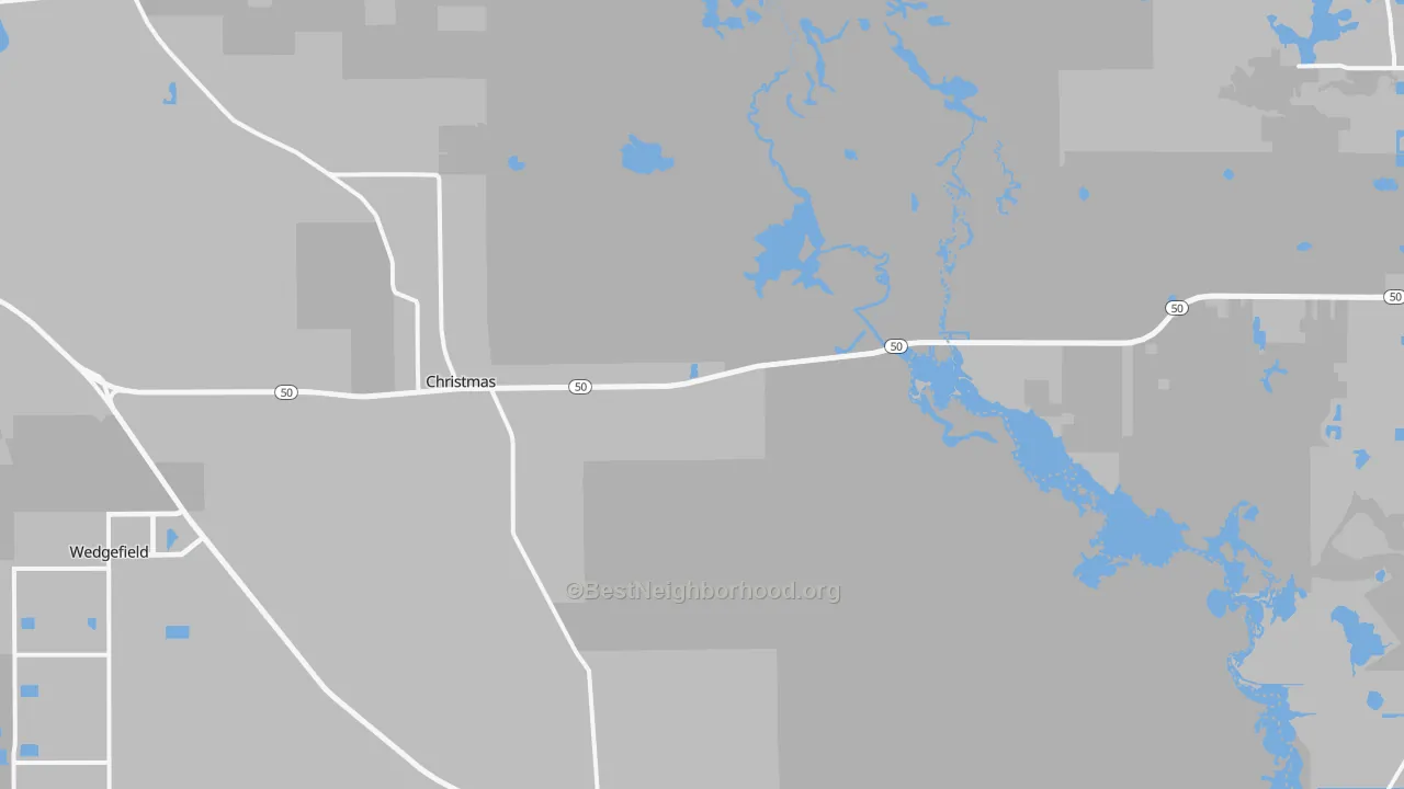 Transit Grade map of Christmas, FL