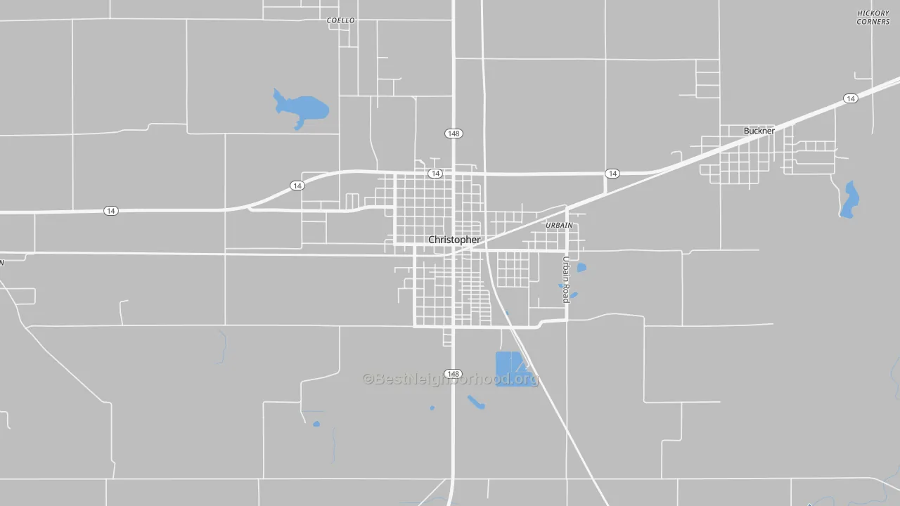 Transit Grade map of Christopher, IL