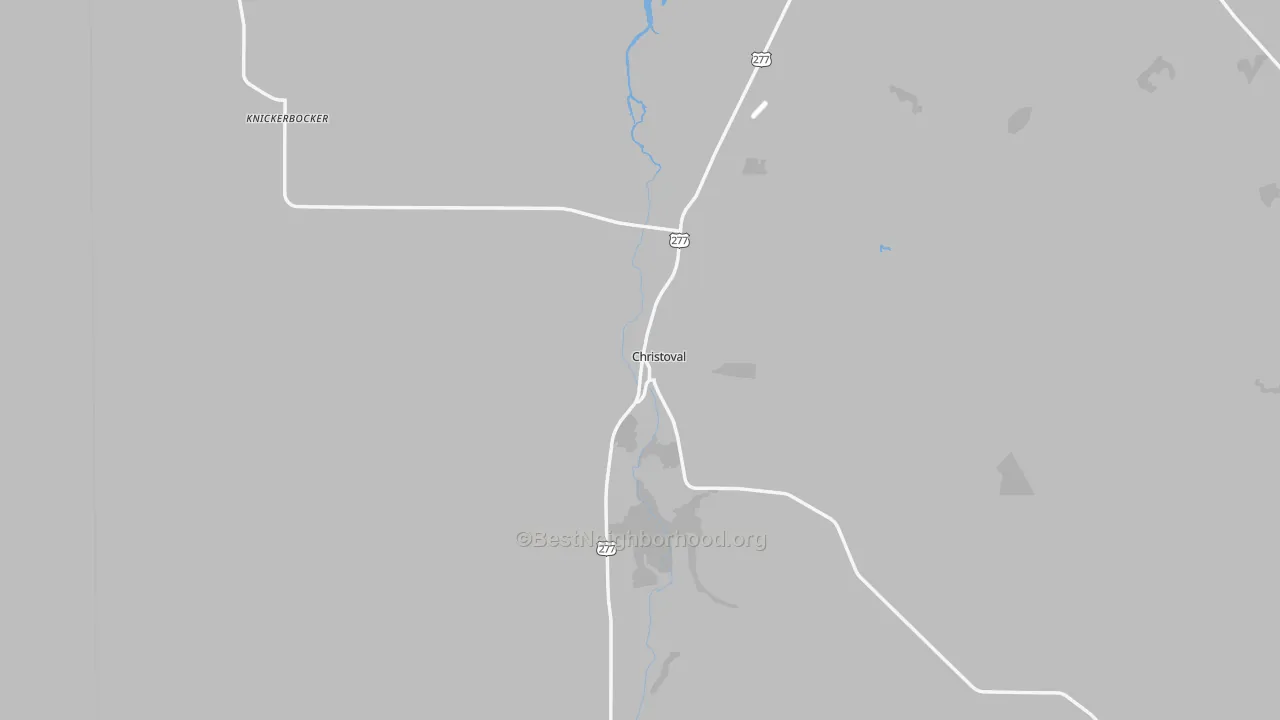 Transit Grade map of Christoval, TX
