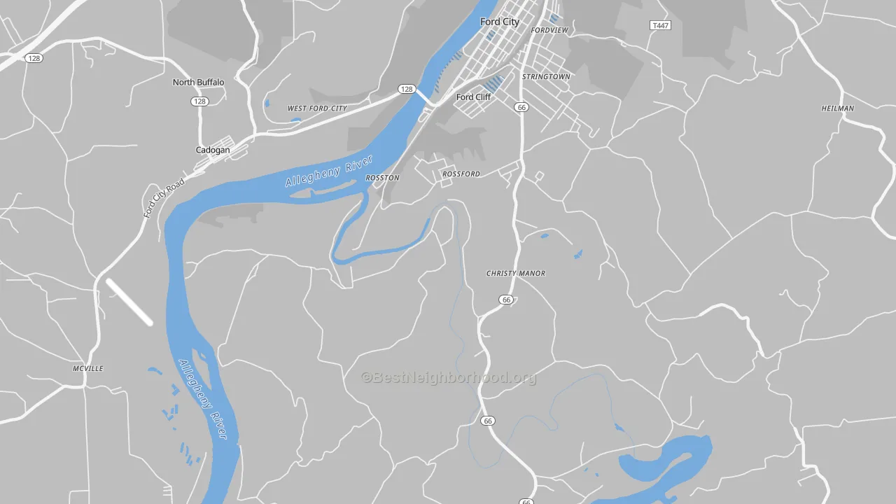 Transit Grade map of Christy Manor, PA