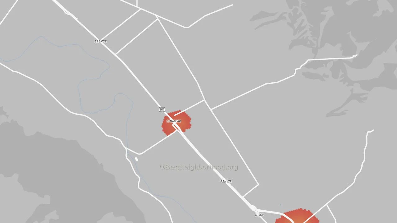 Transit Grade map of Chualar, CA