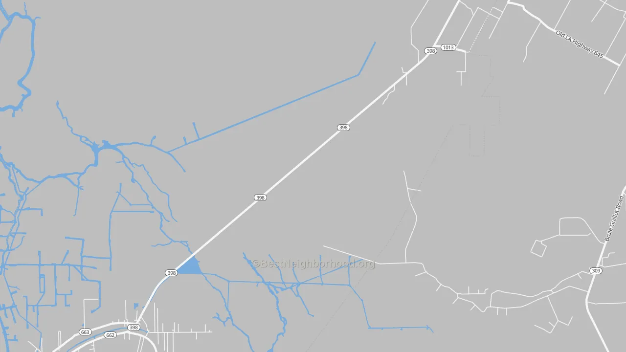 Transit Grade map of Chula, LA