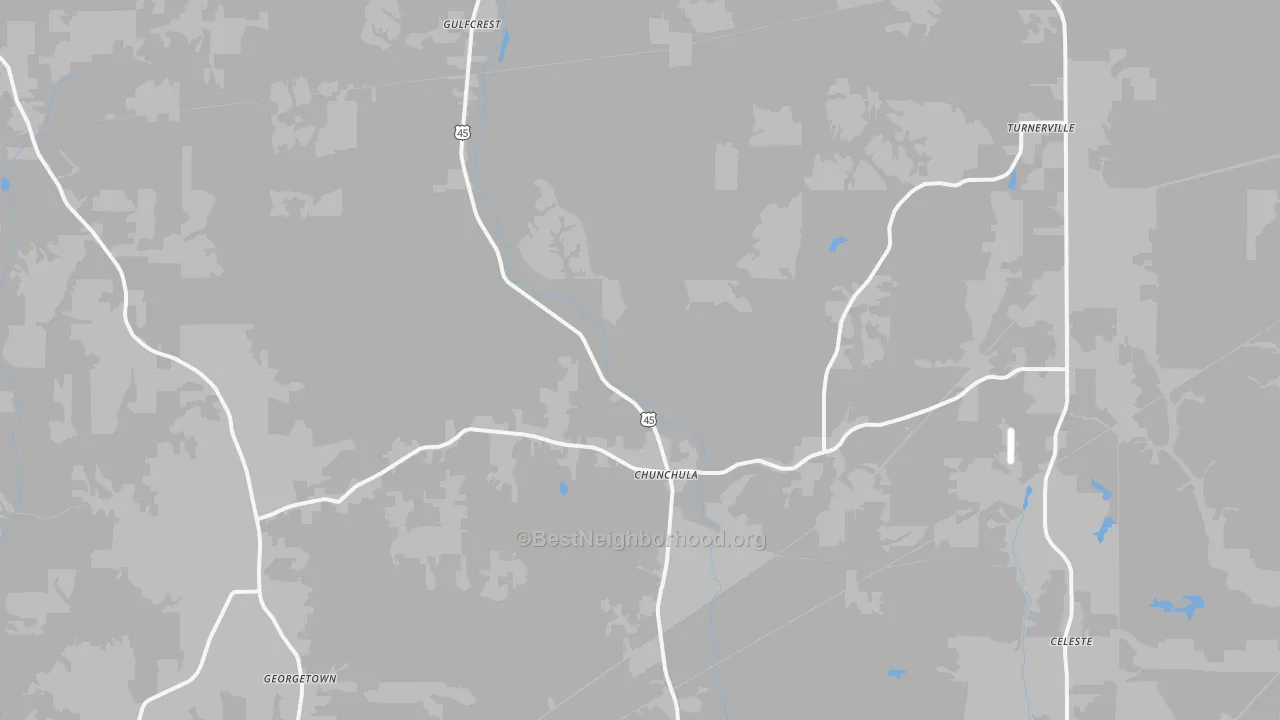 Transit Grade map of Chunchula, AL