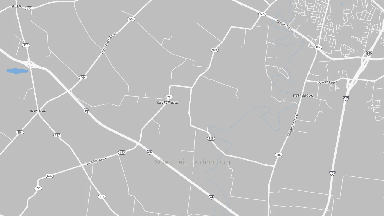 Transit Grade map of Church Hill, KY