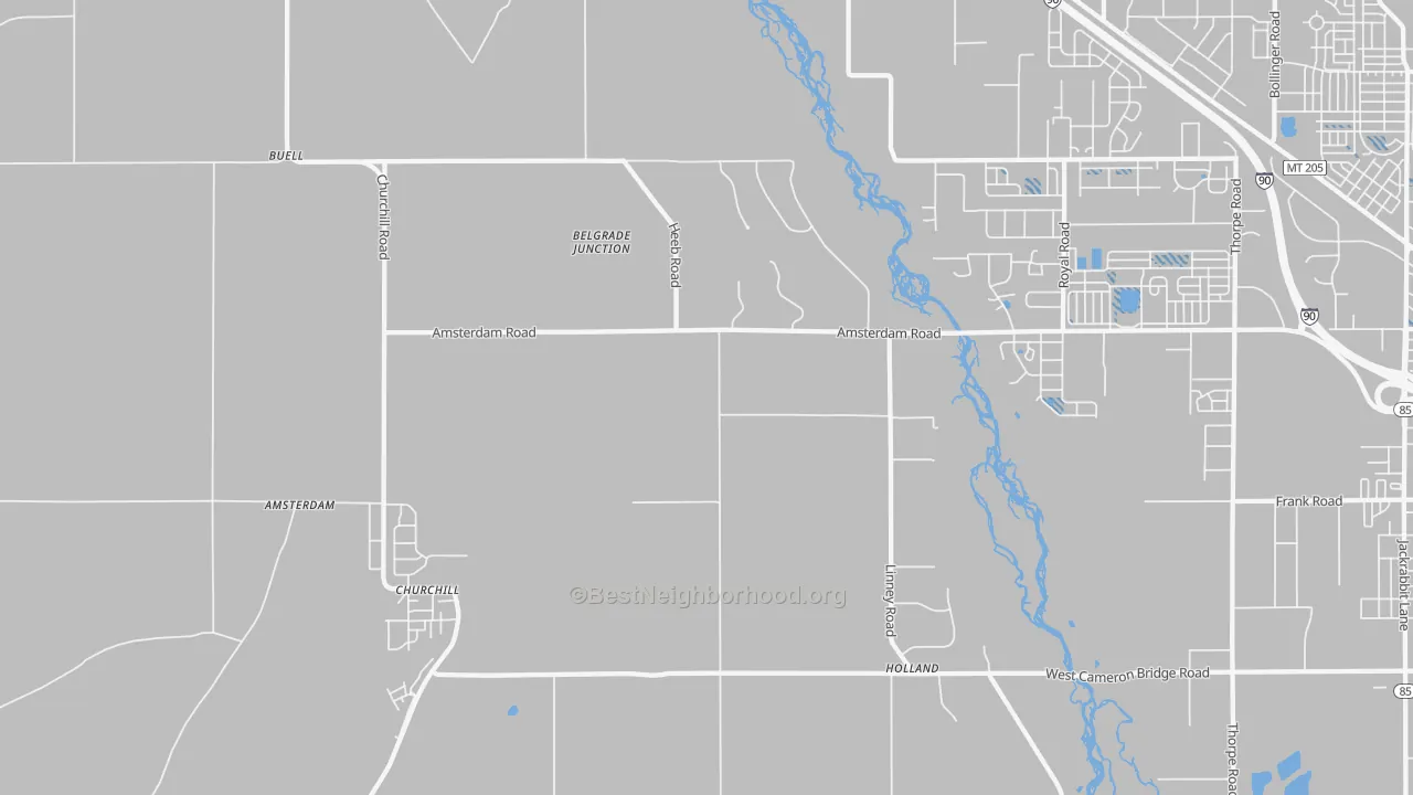 Transit Grade map of Church Hill, MT