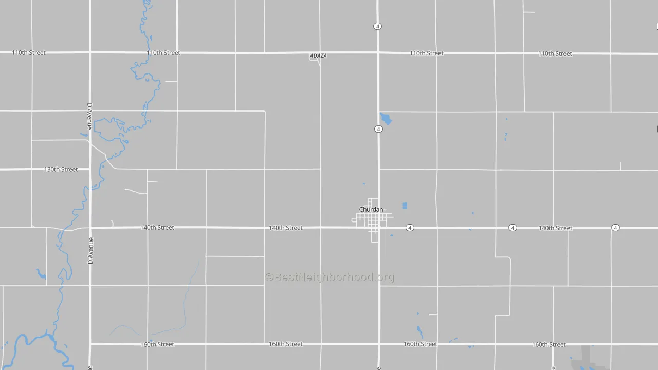 Transit Grade map of Churdan, IA