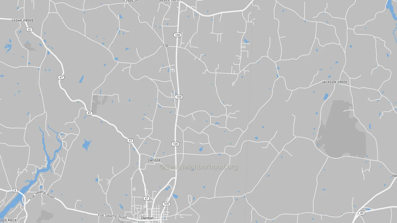 Transit Grade map of Cid, NC