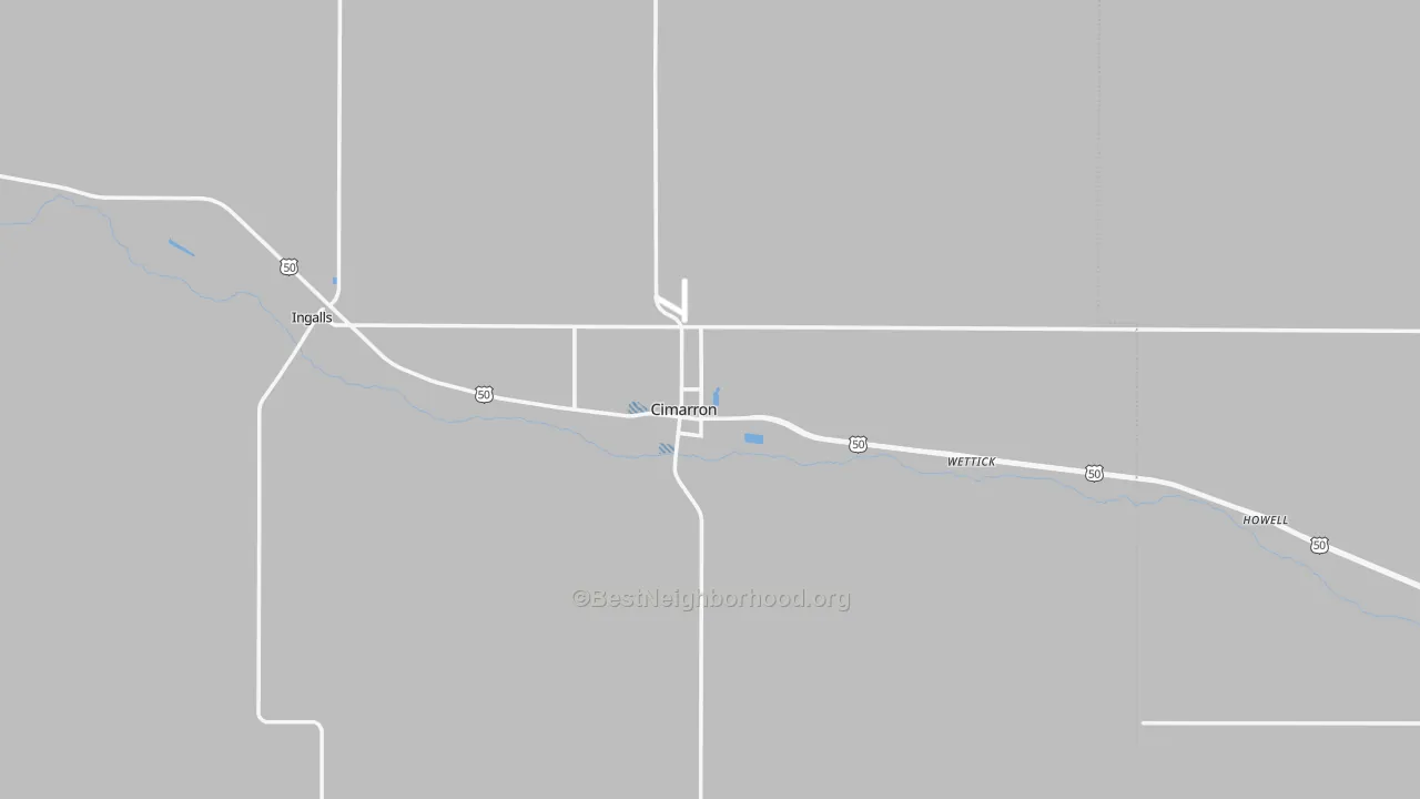 Transit Grade map of Cimarron, KS