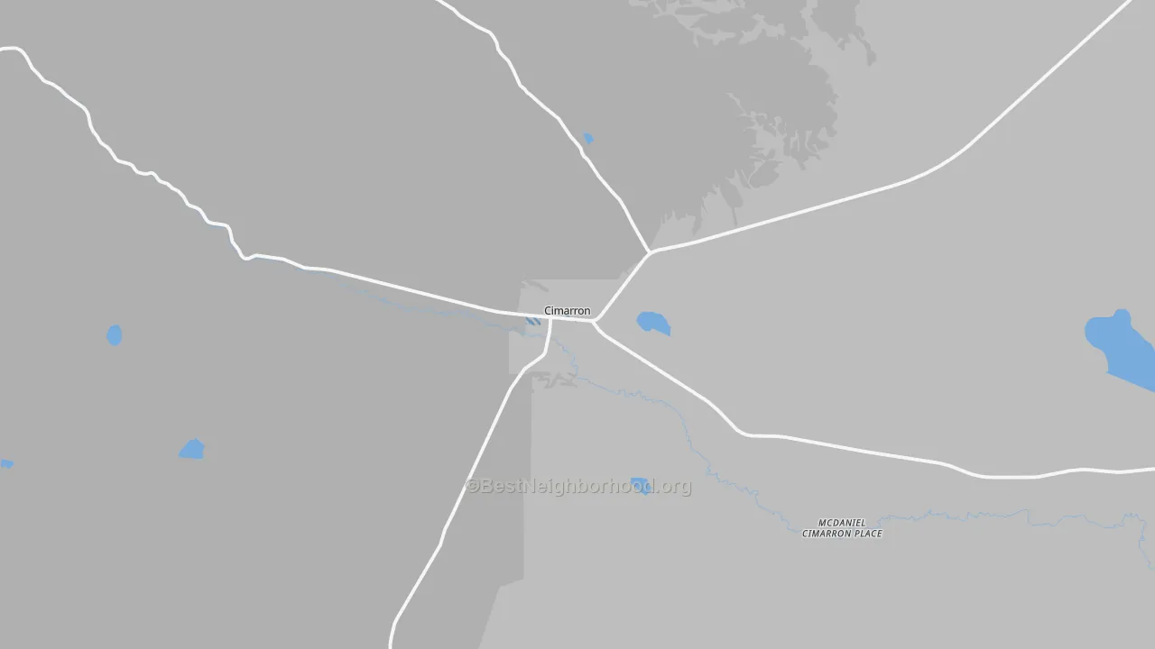 Transit Grade map of Cimarron, NM