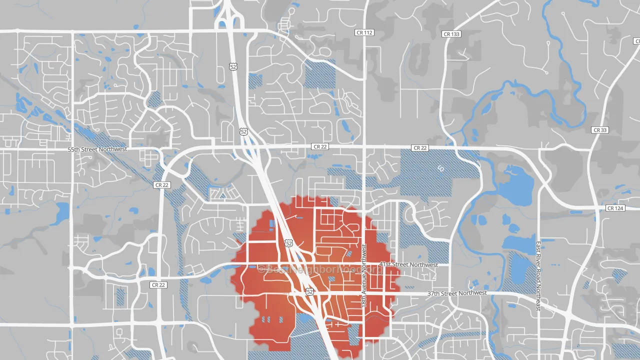 Transit Grade map of Cimarron, Rochester, MN